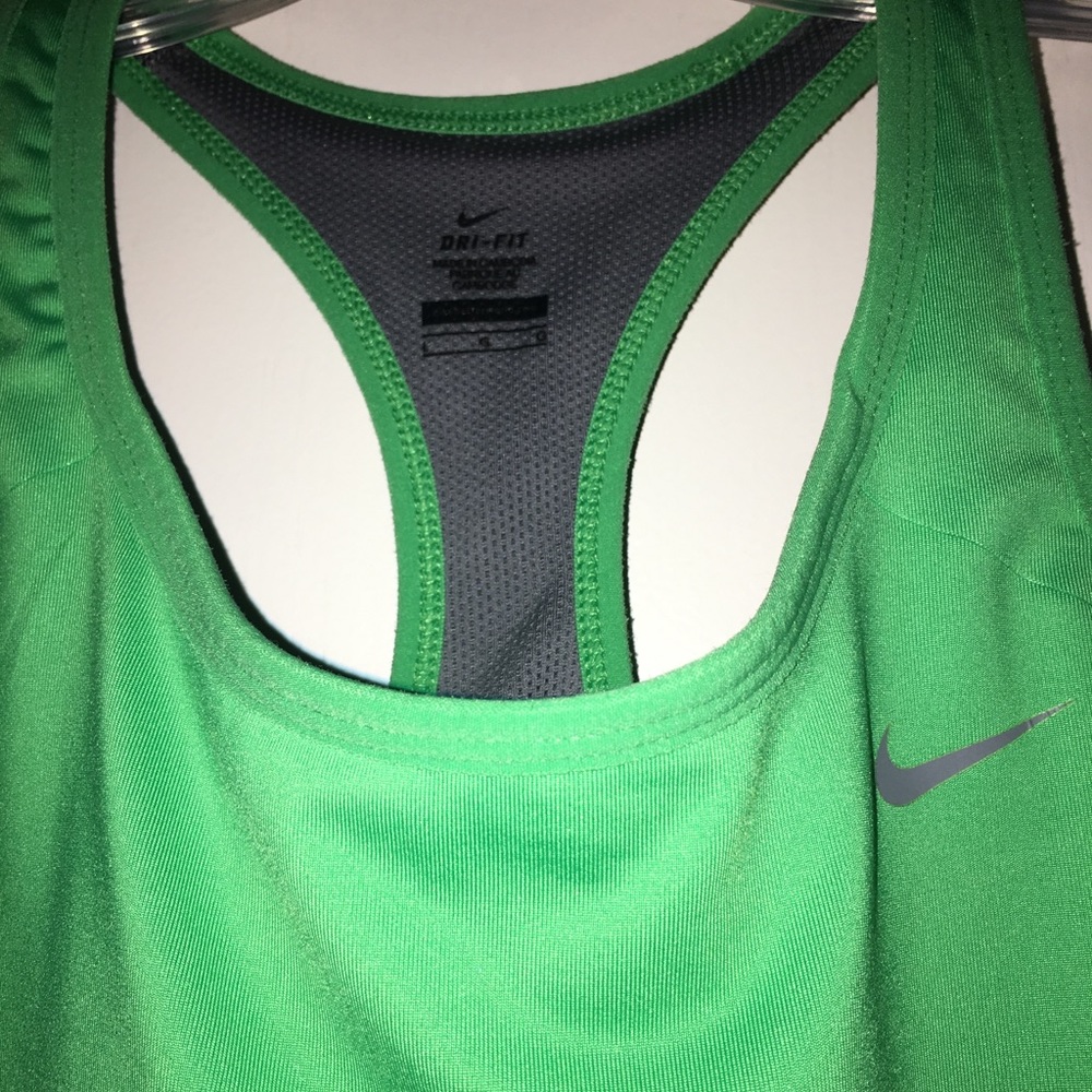 Woman’s Nike green athletic tank top